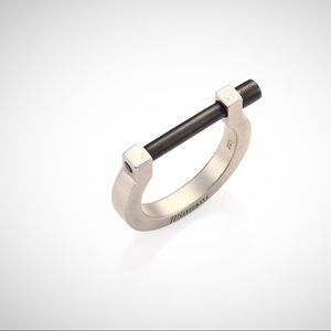 Miansai Sterling Silver Screw Ring Size10